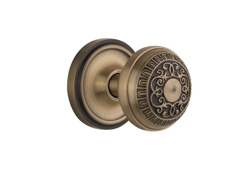 Nostalgic Warehouse Classic Rosette with Egg & Dart Round Door Knob - Image 1
